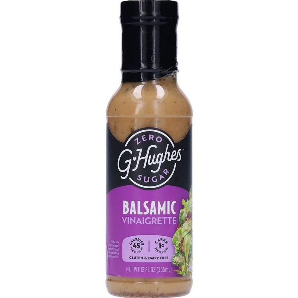 G Hughes Smokehouse Zero Sugar Balsamic Vinaigrette, 12 oz