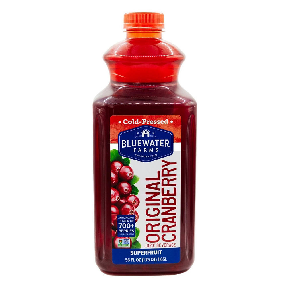 Bluewater Farms Original Cranberry Cold-Pressed Juice, 56 fl oz
