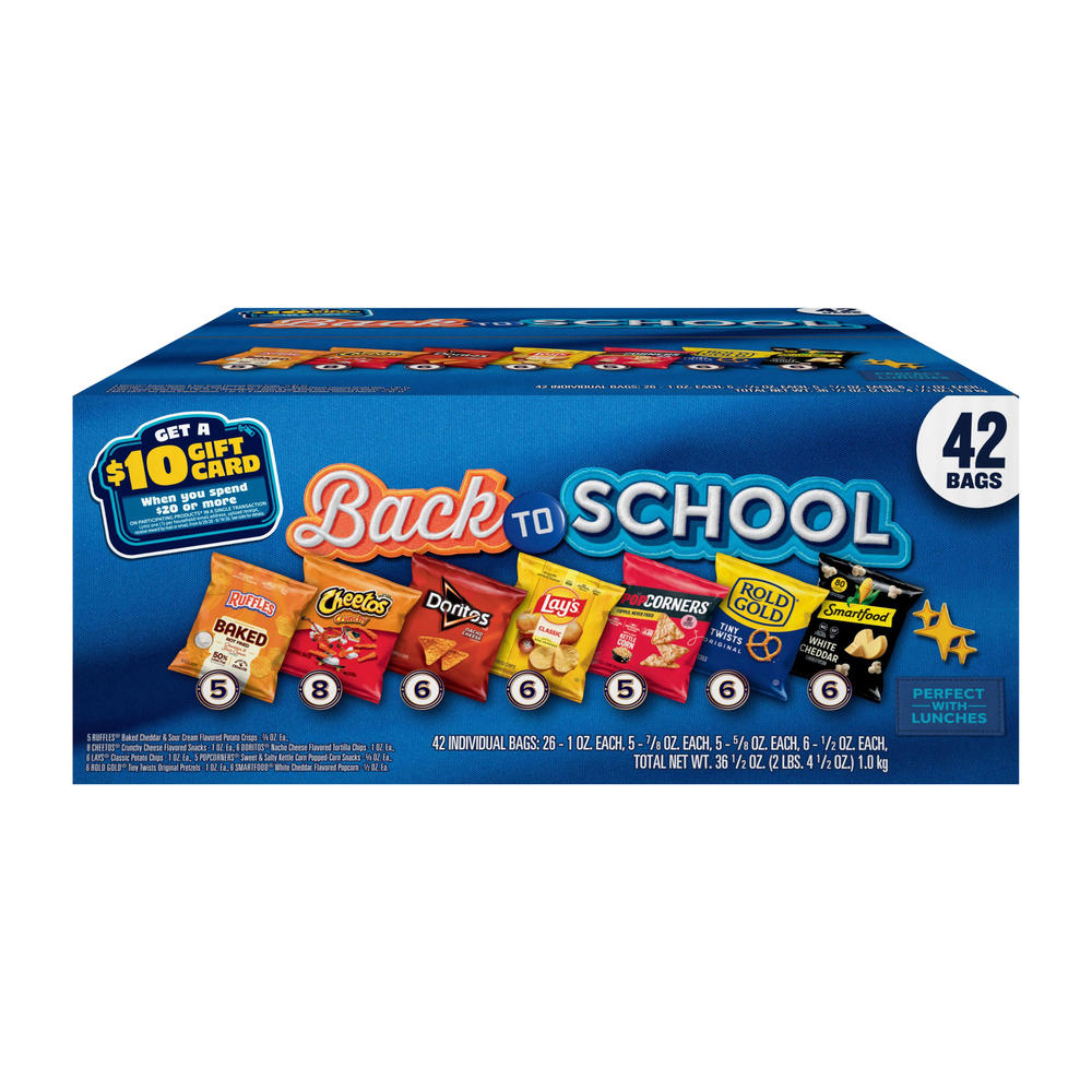 Frito Lay Back To School Variety Multipack Bags, 42 ct
