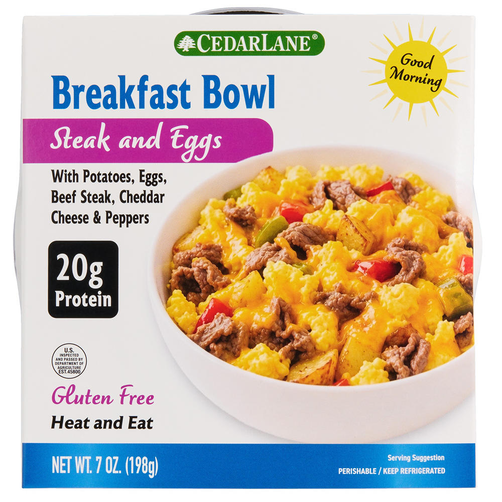 Cedarlane Steak & Eggs Breakfast Bowl, 7 oz