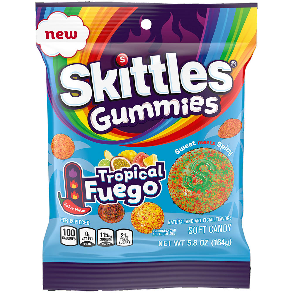 Skittles Gummies Tropical Fuego, 5.8 oz