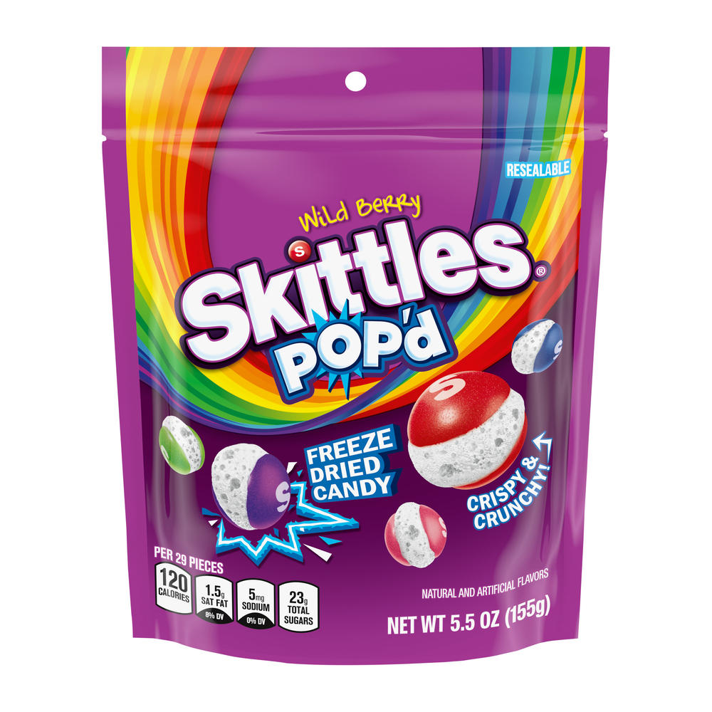 Skittles Pop'd Wild Berry, 5.5 oz
