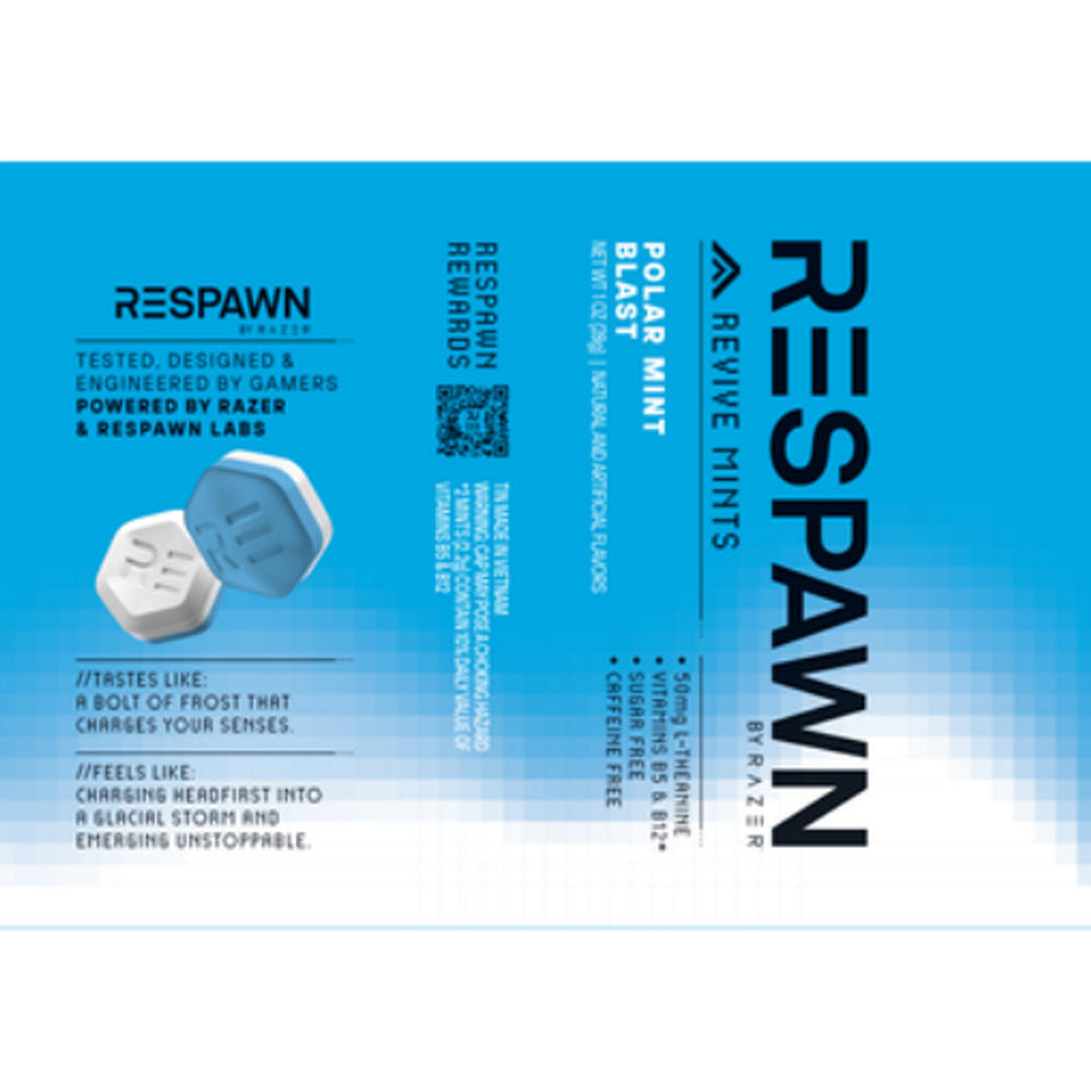 RESPAWN Revive Mints - Polar Mint Blast, 8 ct
