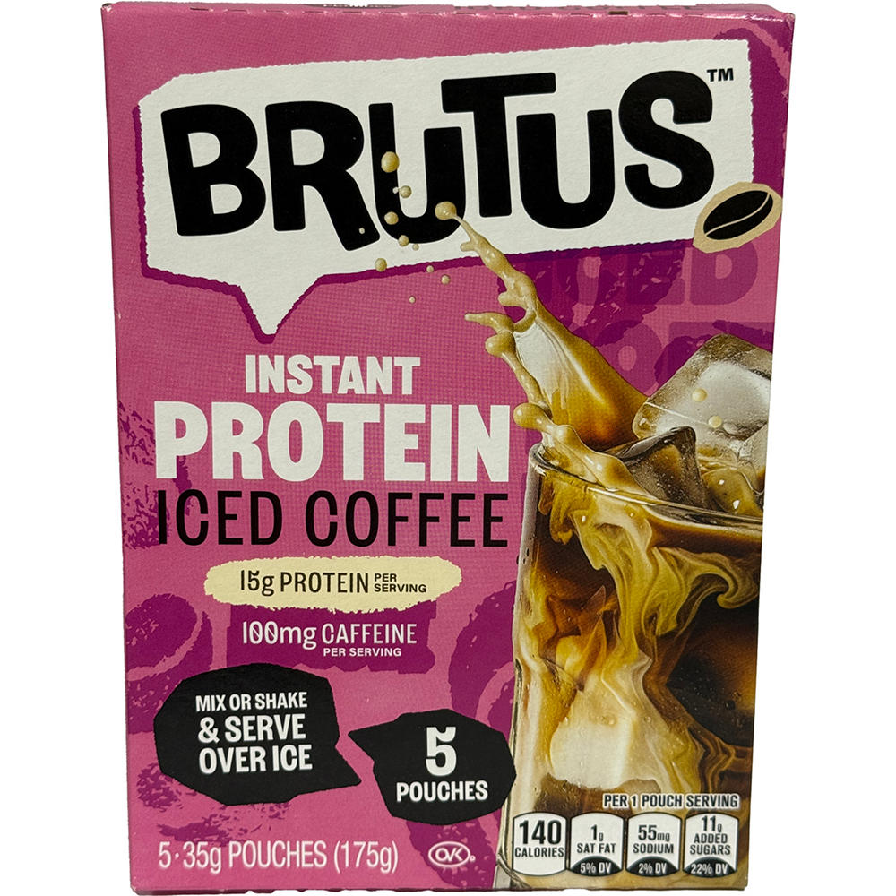 Brutus Coffee Instant Protein Iced Coffee Pouches, 5 ct