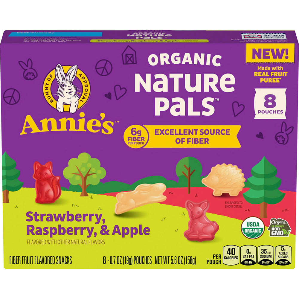 Annie's Organic Nature Pals Fruit Flavored Snacks, 8 ct