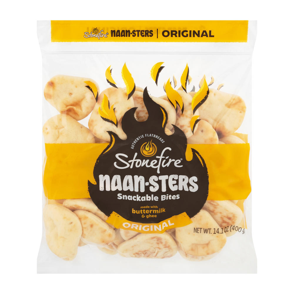 Stonefire Naan-sters Snackable Flatbread Bites - Original, 14.1 oz