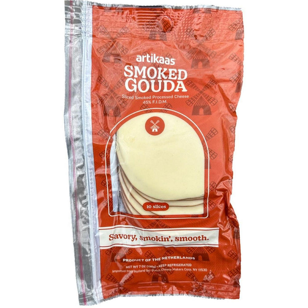 artikaas Smoked Gouda Cheese Slices, 10 ct