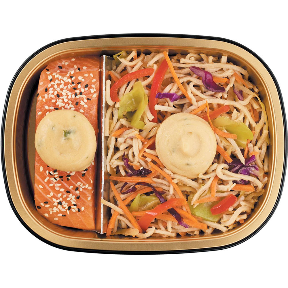 Meal Simple by H-E-B Miso Salmon with Asian Noodles, 12 oz