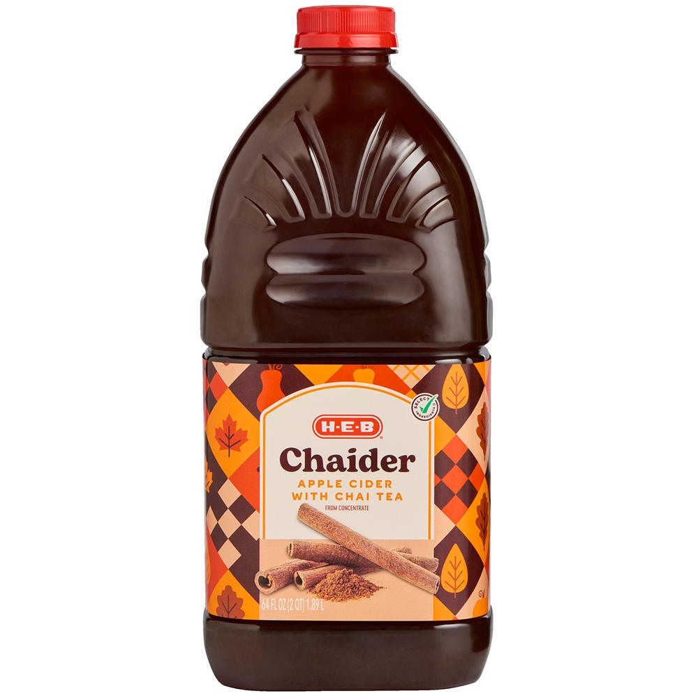H-E-B Chaider Apple Cider with Chai Tea, 64 oz
