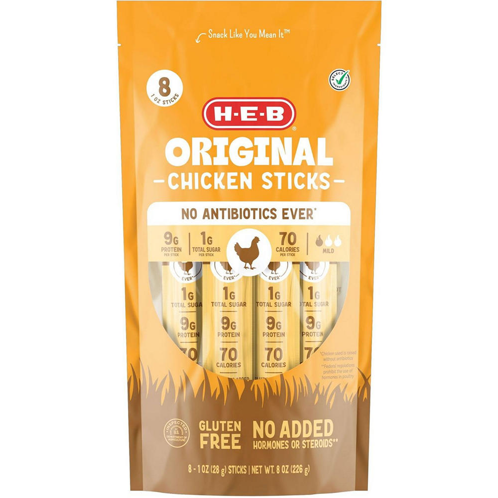 H-E-B Original Chicken Sticks, 8 ct