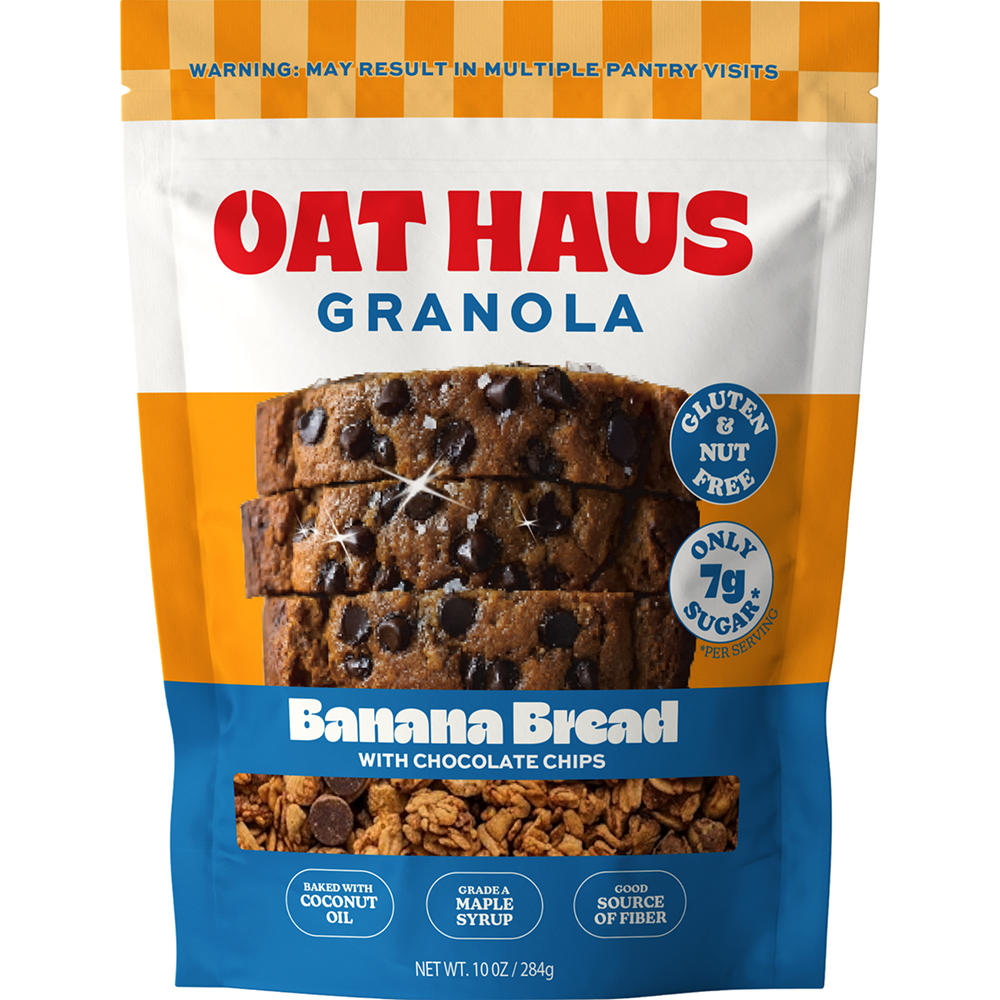 Oat Haus Chocolate Chip Banana Bread Granola, 10 oz