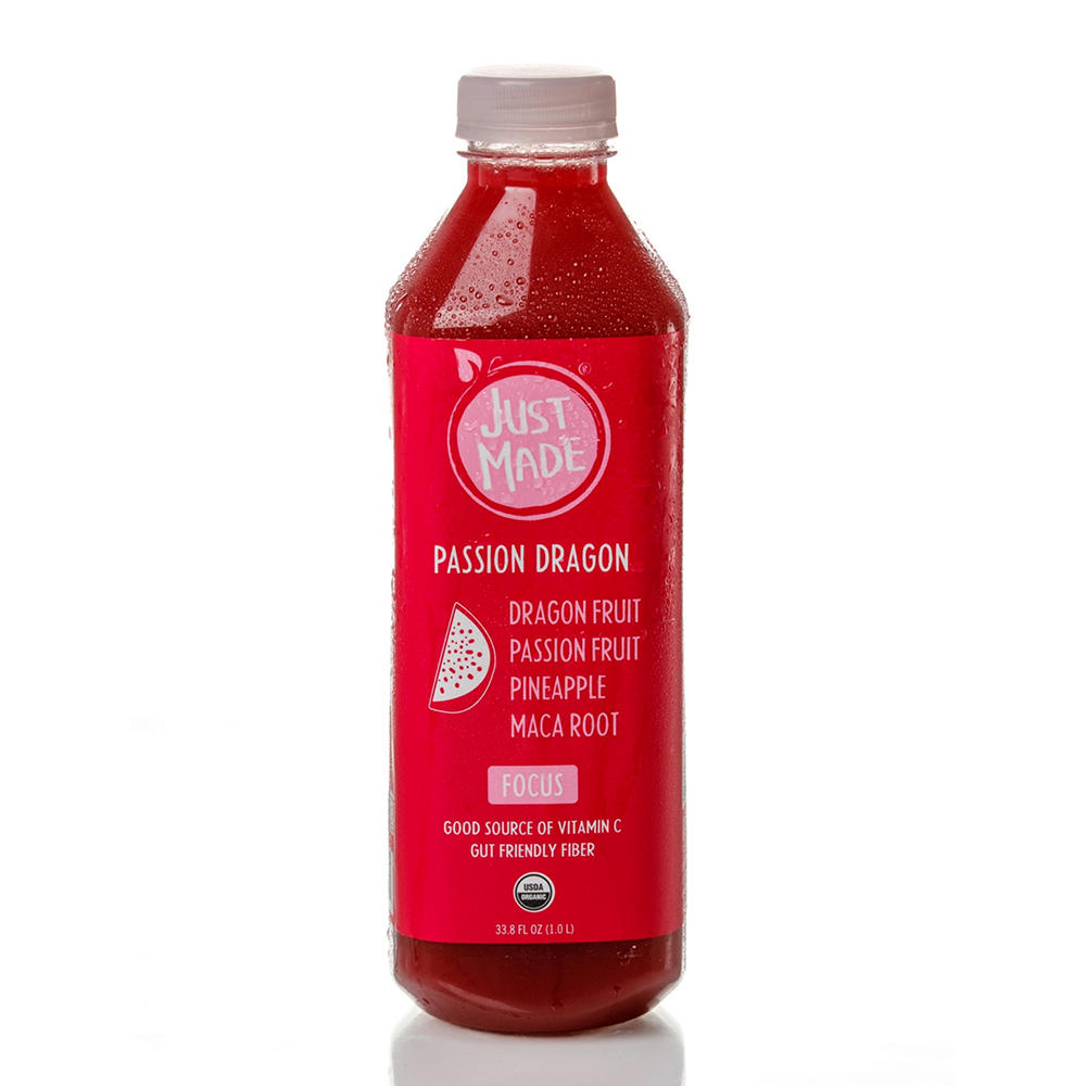 Just Made Focus Passion Dragonfruit Cold-Pressed Juice, 33.8 fl oz