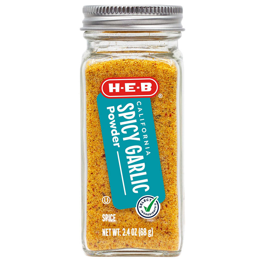 H-E-B California Spicy Garlic Powder Spice, 2.4 oz