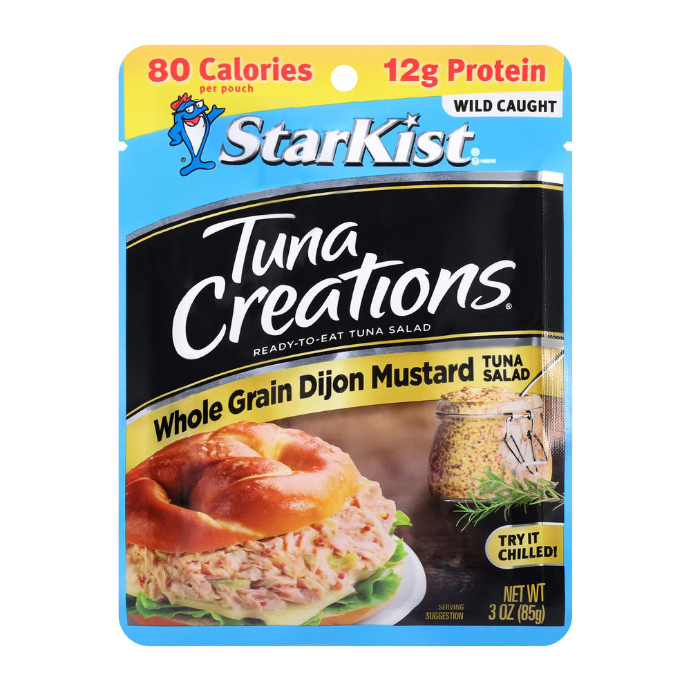 StarKist Tuna Creations Whole Grain Dijon Mustard Tuna Salad Pouch, 3 oz