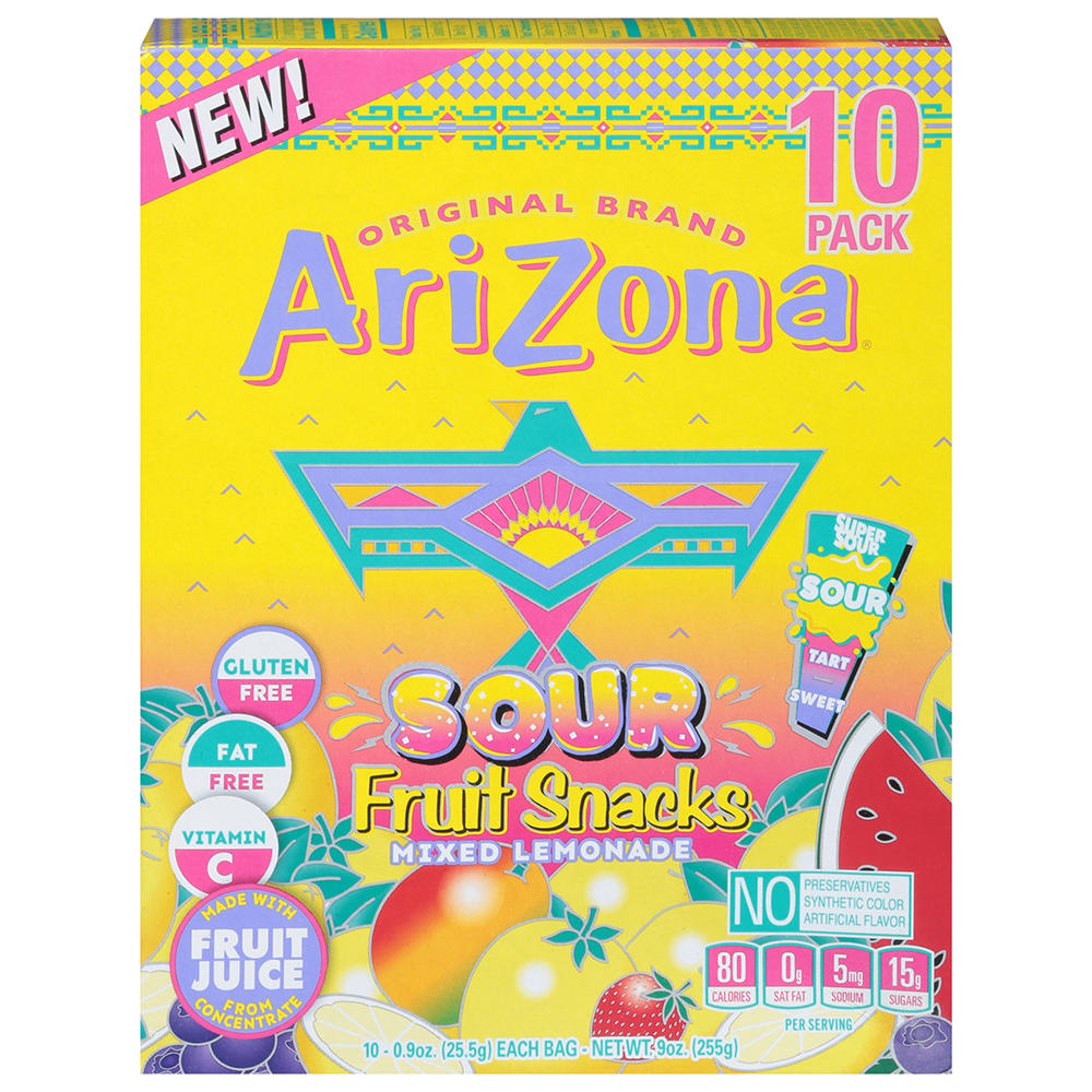 AriZona Sour Fruit Mixed Lemonade 0.9 oz Pouches , 10 ct
