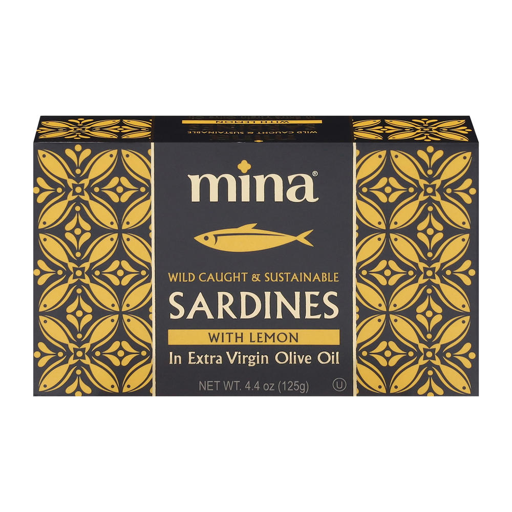Mina Sardines with Lemon in Extra Virgin Olive Oil, 4.4 oz