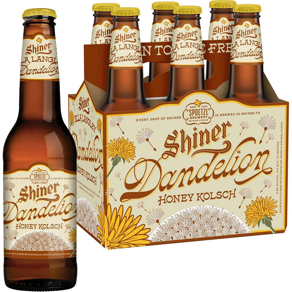 Shiner Dandelion Honey Kolsch 6 pk Bottles, 12 oz