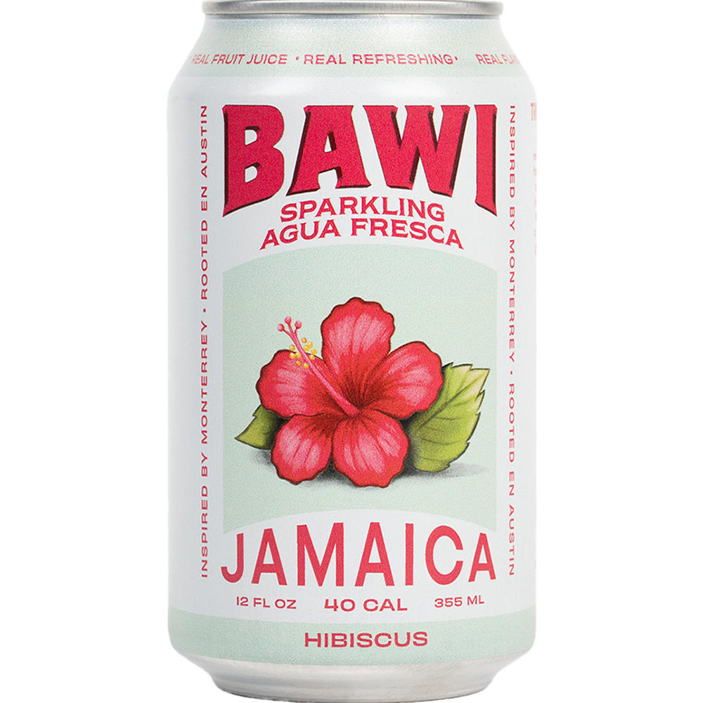 Bawi La Jamaica Hibiscus Sparkling Agua Fresca, 12 oz