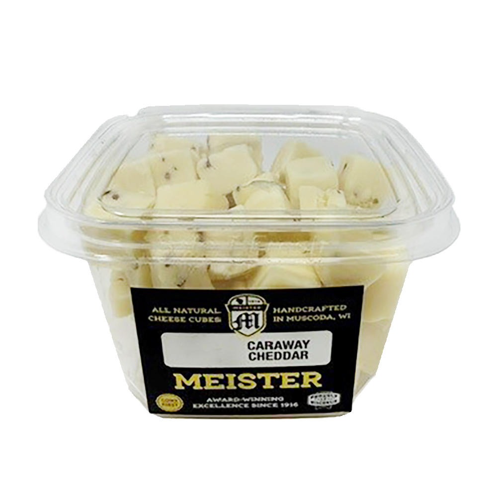 Meister Caraway Cheddar Cheese Cubes, Avg. 0.45 lb