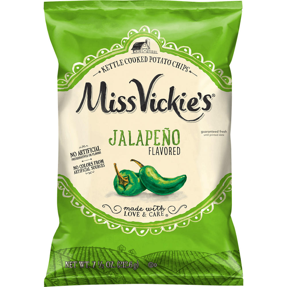 Miss Vickie's Jalapeno Kettle Cooked Potato Chips, 7.5 oz