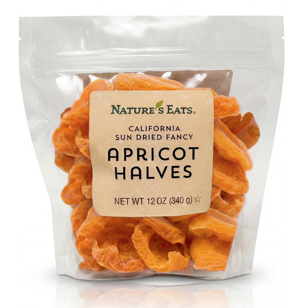 Nature's Eats Sun Dried Apricot Halves, 12 oz