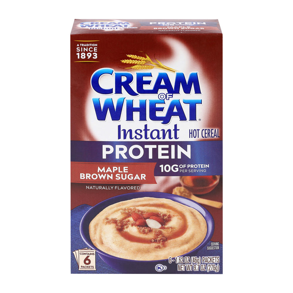 Cream of Wheat Hot Cereal Instant Protein - Maple Brown Sugar, 9.7 oz