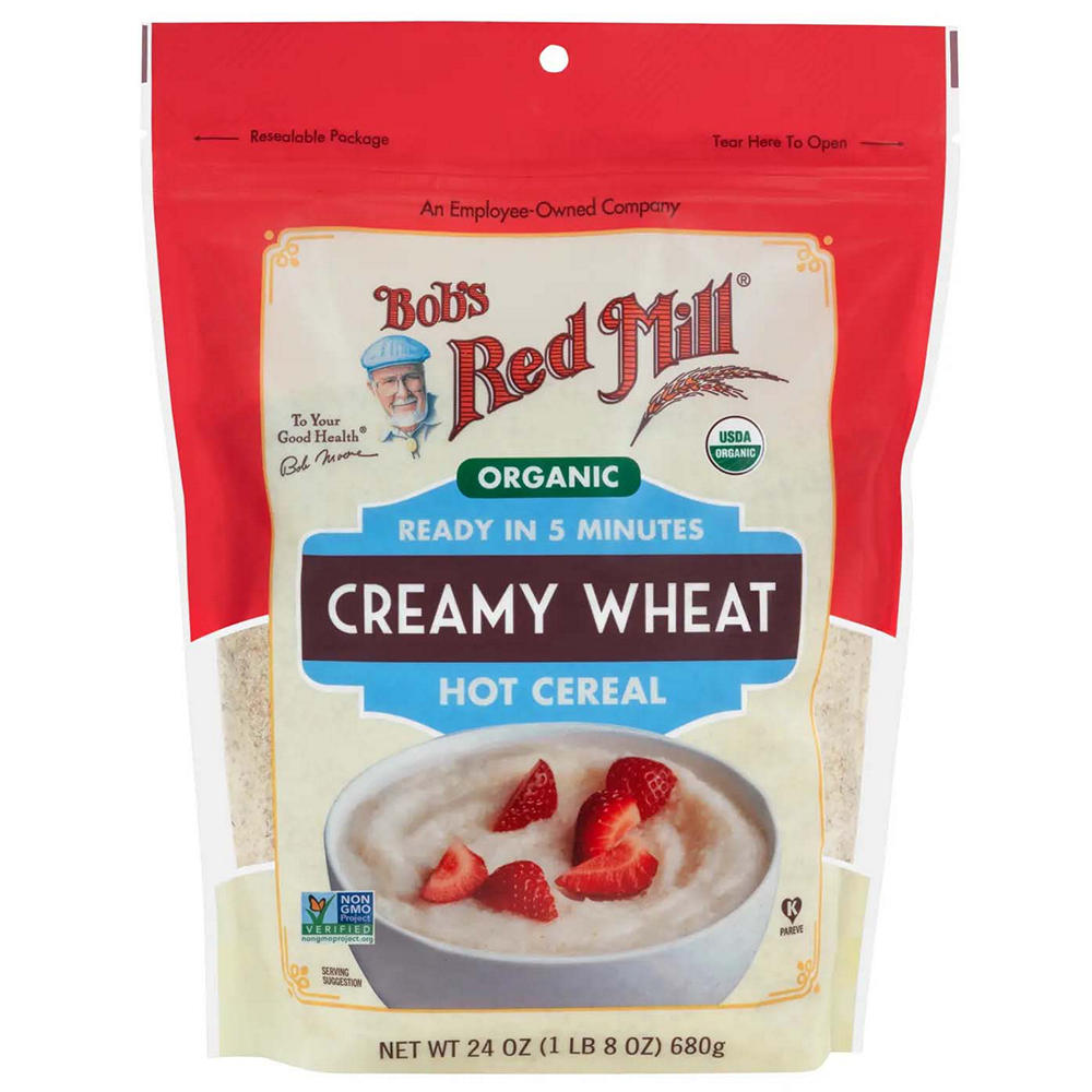 Bob's Red Mill Organic Creamy Wheat Hot Cereal, 24 oz