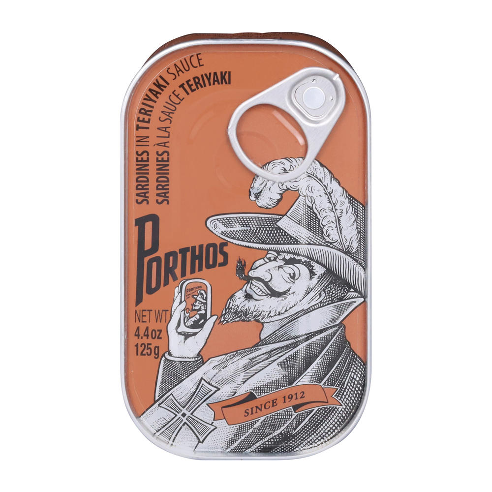 Porthos Sardines in Teriyaki Sauce, 4.4 oz