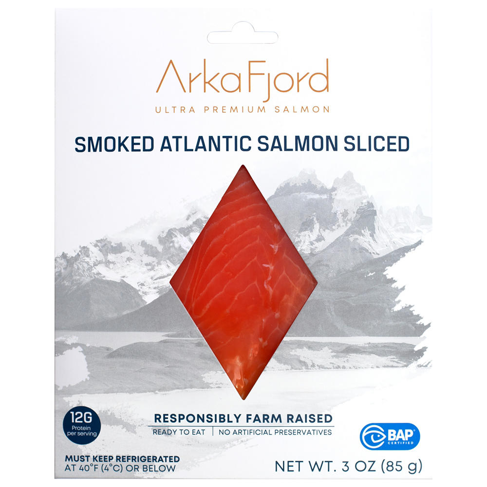Arka Smoked Atlantic Sliced Salmon, 3 oz