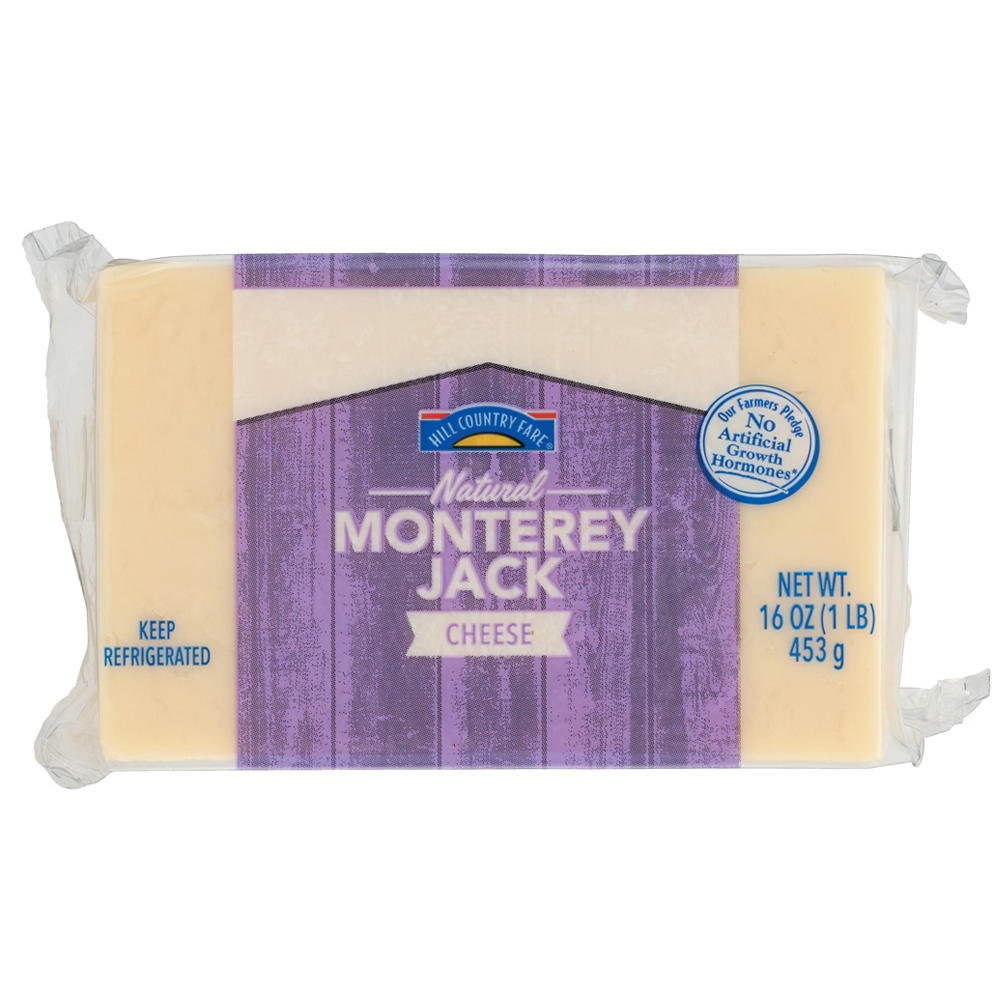 Hill Country Fare Natural Monterey Jack Cheese, 16 oz