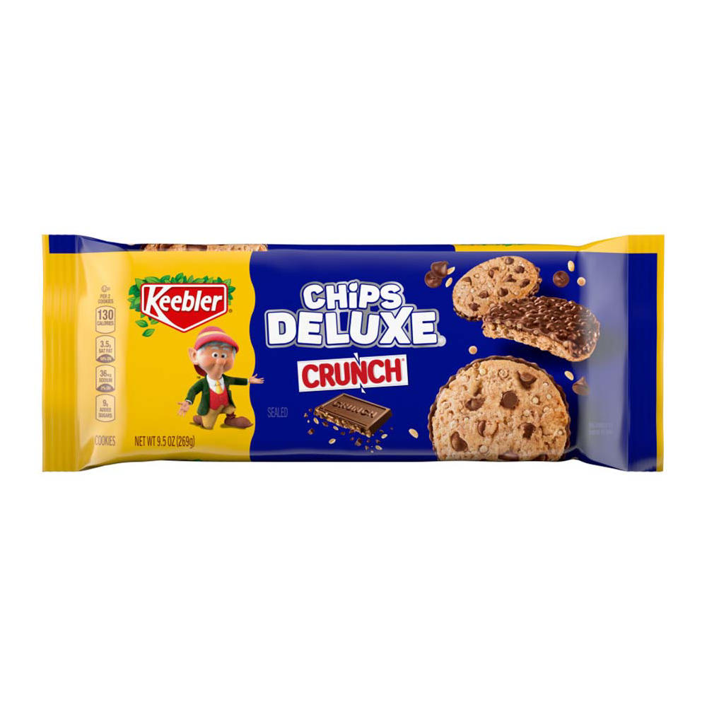 Keebler Crunch Chips Deluxe Cookies, 9.5 oz