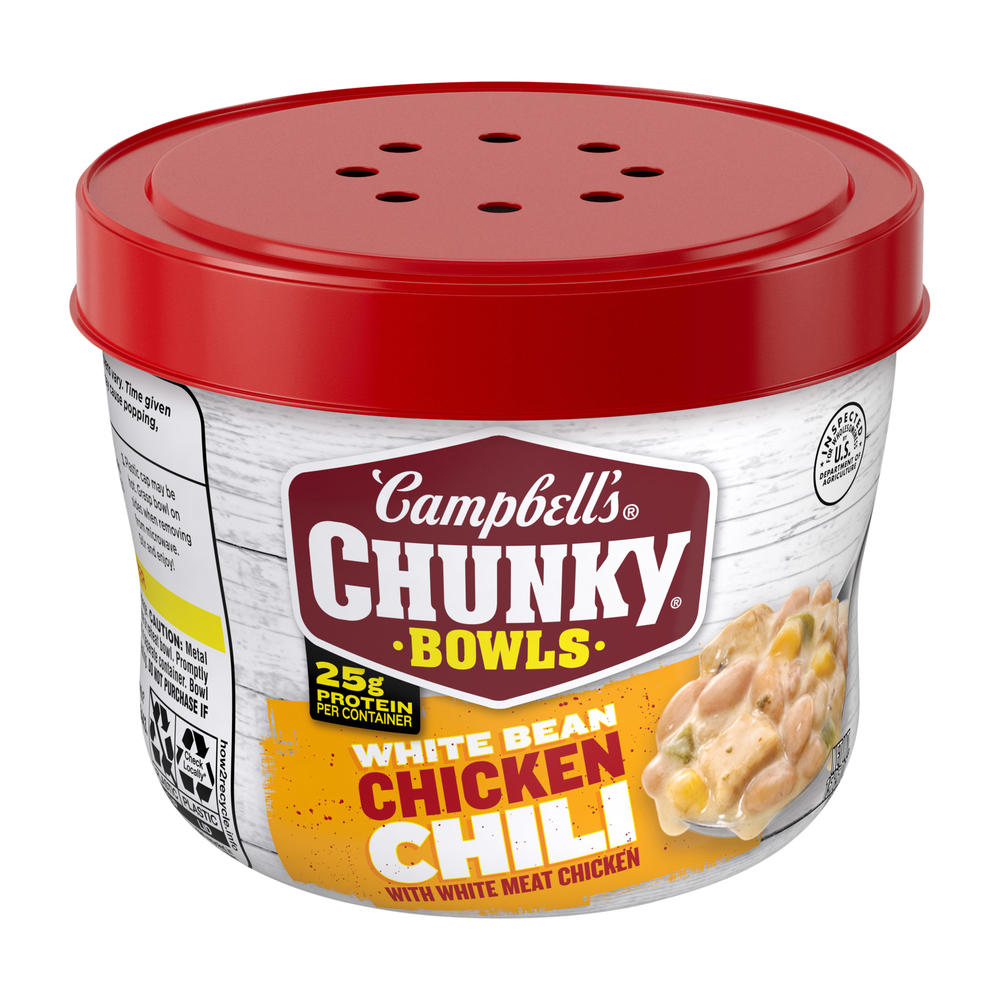 Campbell's Chunky Bowls White Bean Chicken Chili, 15.25 oz