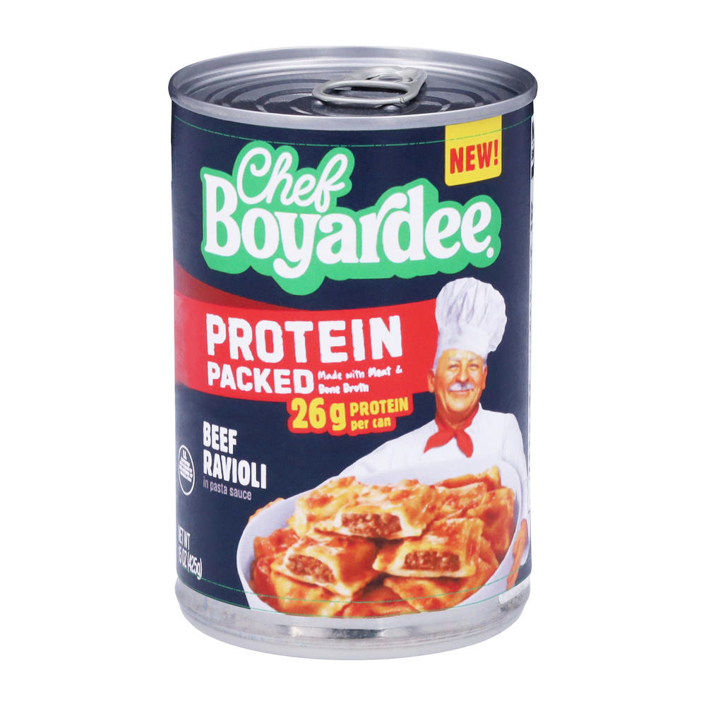 Chef Boyardee Protein Beef Ravioli, 15 oz