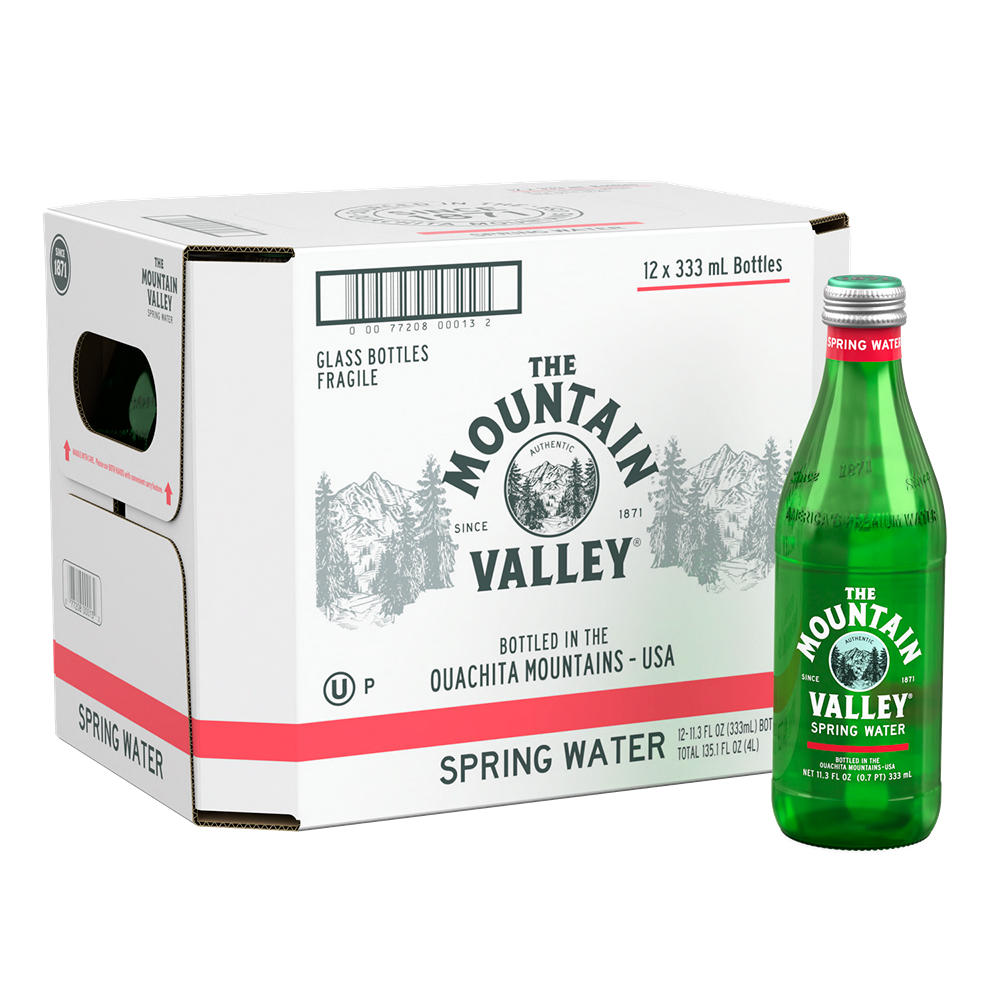 Mountain Valley Spring Water 12 pk Glass Bottles, 11.3 oz