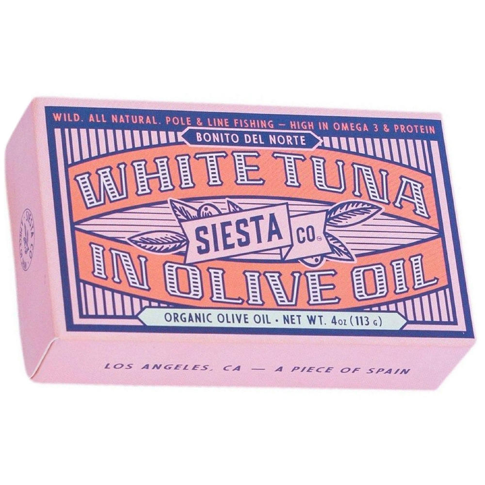 Siesta Co. White Tuna in Extra Virgin Olive Oil, 4 oz