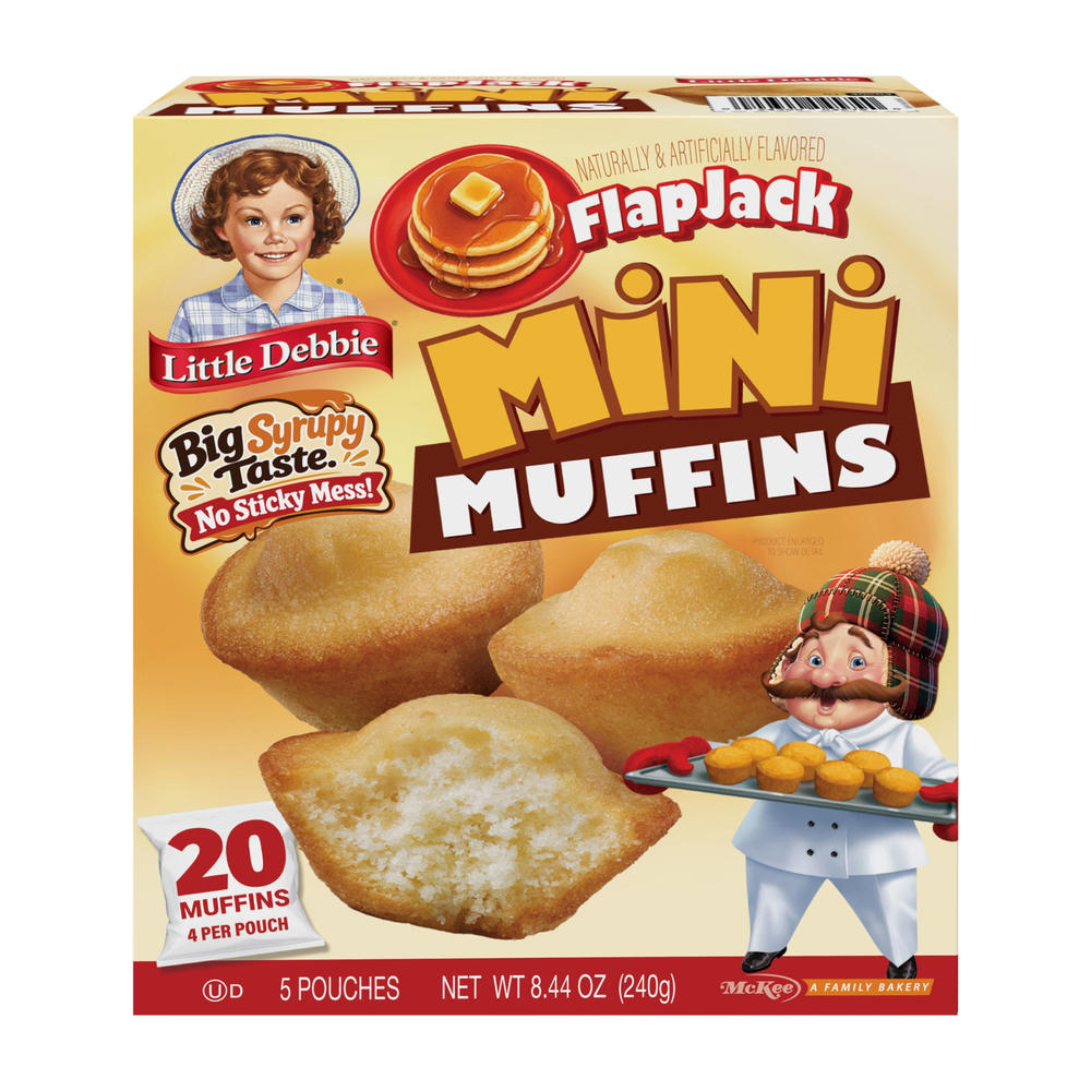Little Debbie Flapjack Mini Muffins 4 pk Pouches, 5 ct