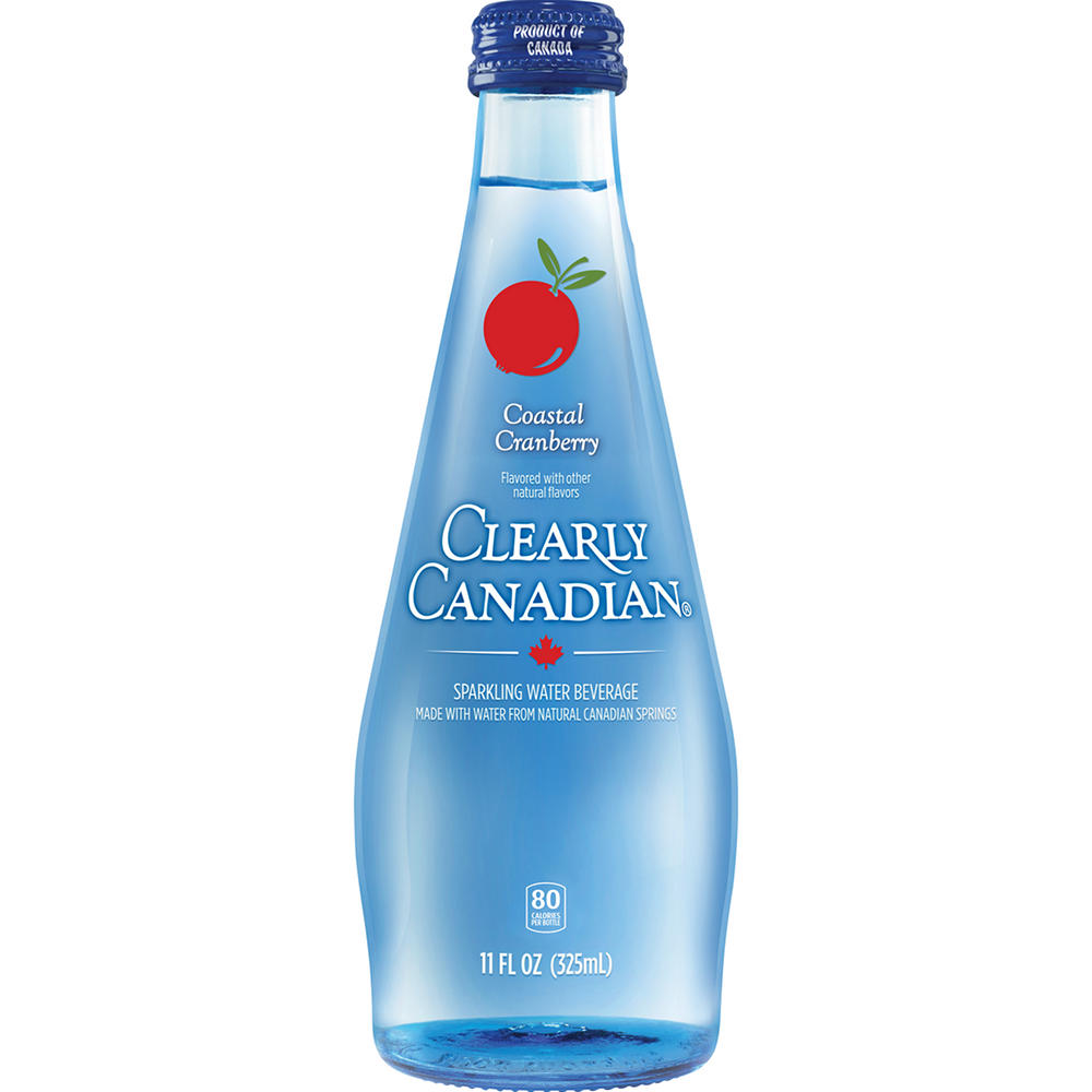 Clearly Canadian Coastal Cranberry Sparkling Water, 11 oz