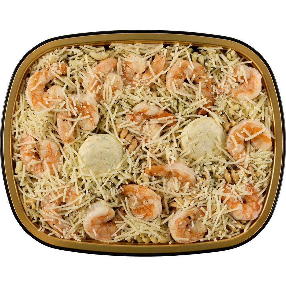 Meal Simple by H-E-B Grilled Shrimp Pesto Pasta - Family-Size, 26 oz