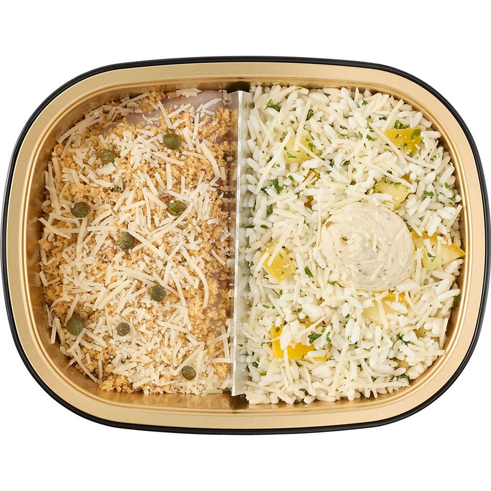 Meal Simple by H-E-B Barramundi with Piccata Rice & Squash, 13 oz