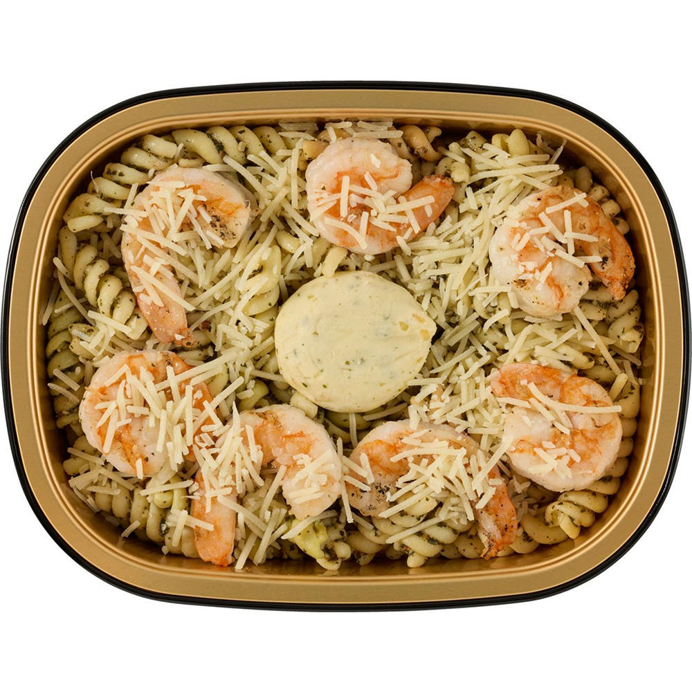 Meal Simple by H-E-B Grilled Shrimp Basil Pesto Pasta, 12 oz