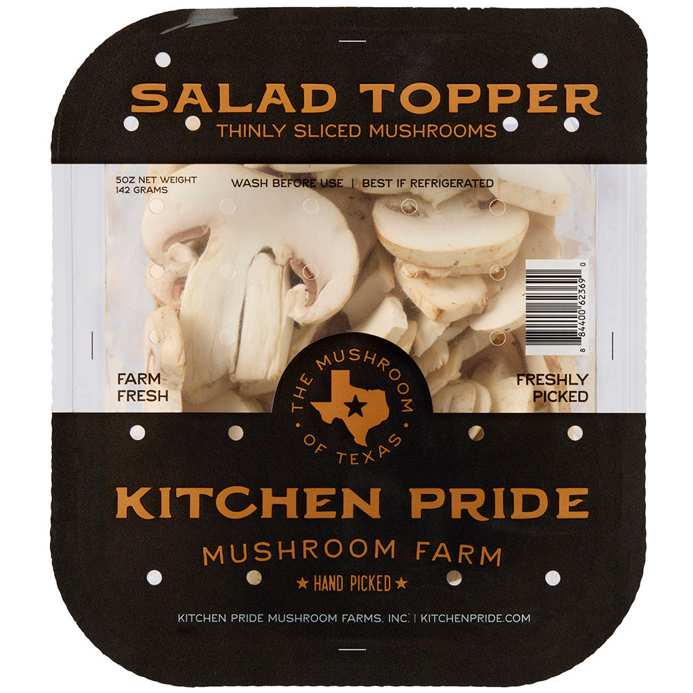 Kitchen Pride Salad Topper Thinly Sliced Mushrooms, 5 oz