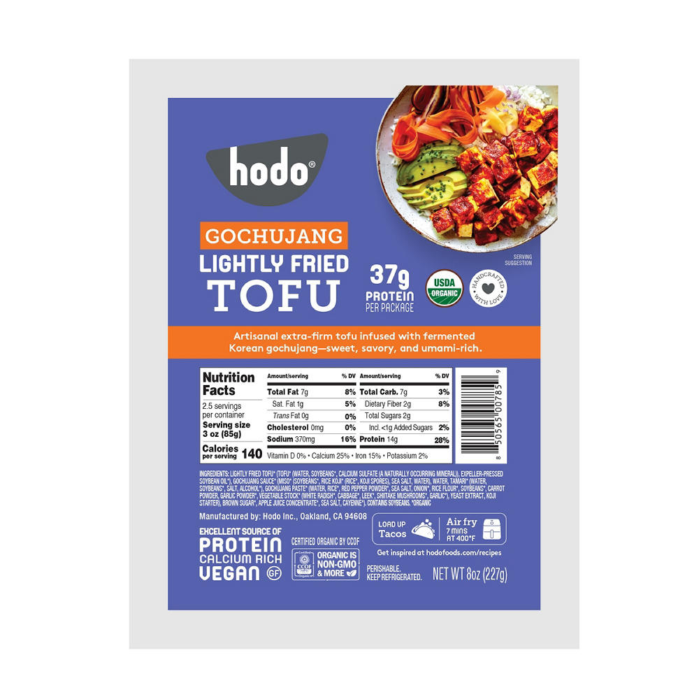 Hodo Gochujang Lightly Fried Tofu, 8 oz