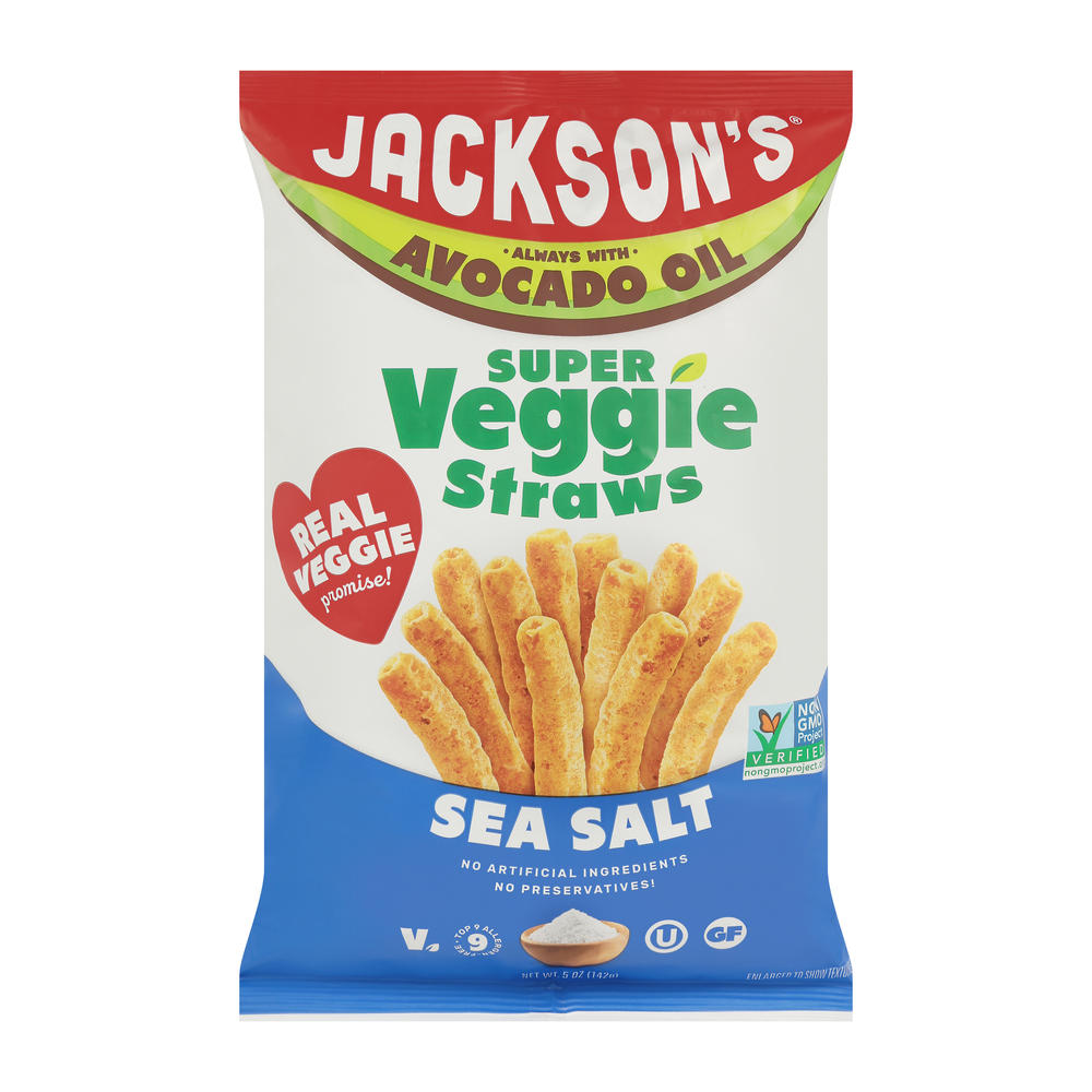 Jackson's Sea Salt Super Veggie Straws, 5 oz