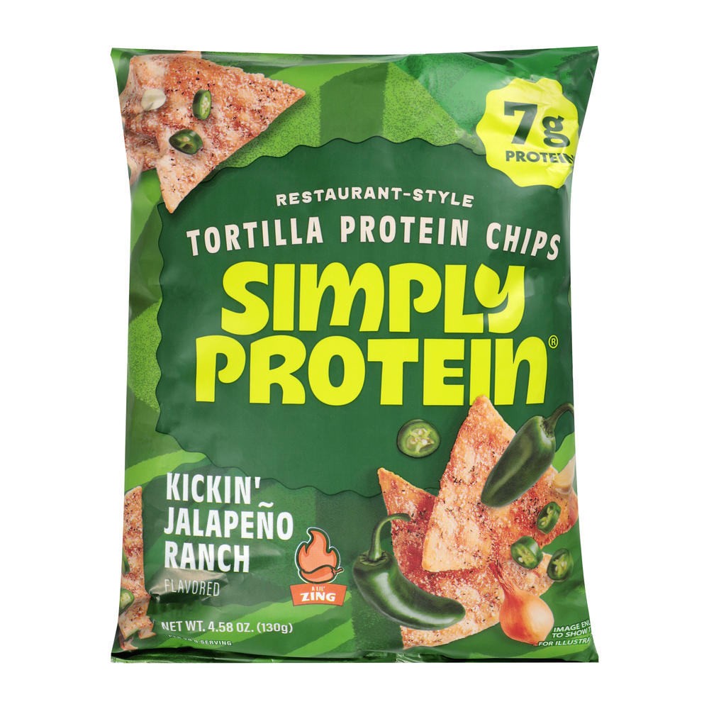 Simply Protein Kickin' Jalapeno Ranch Protein Tortilla Chips, 4.58 oz