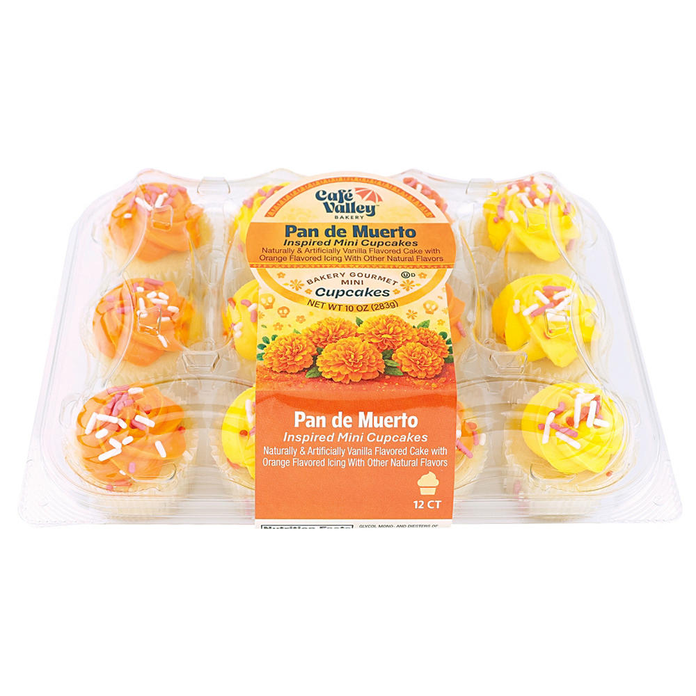Cafe Valley Pan de Muerto Mini Cupcakes, 12 ct