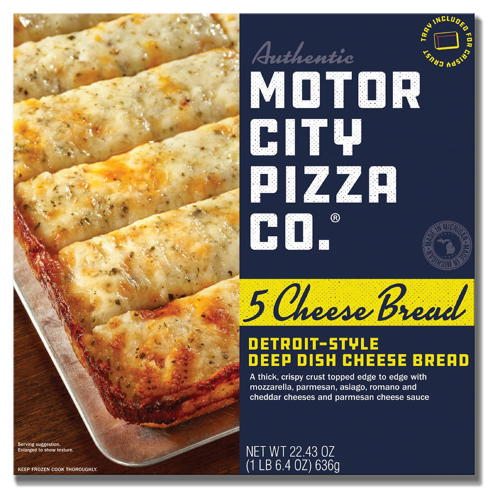 Motor City Pizza Co. Detroit Style Deep Dish 5 Cheese Bread, 22.43 oz