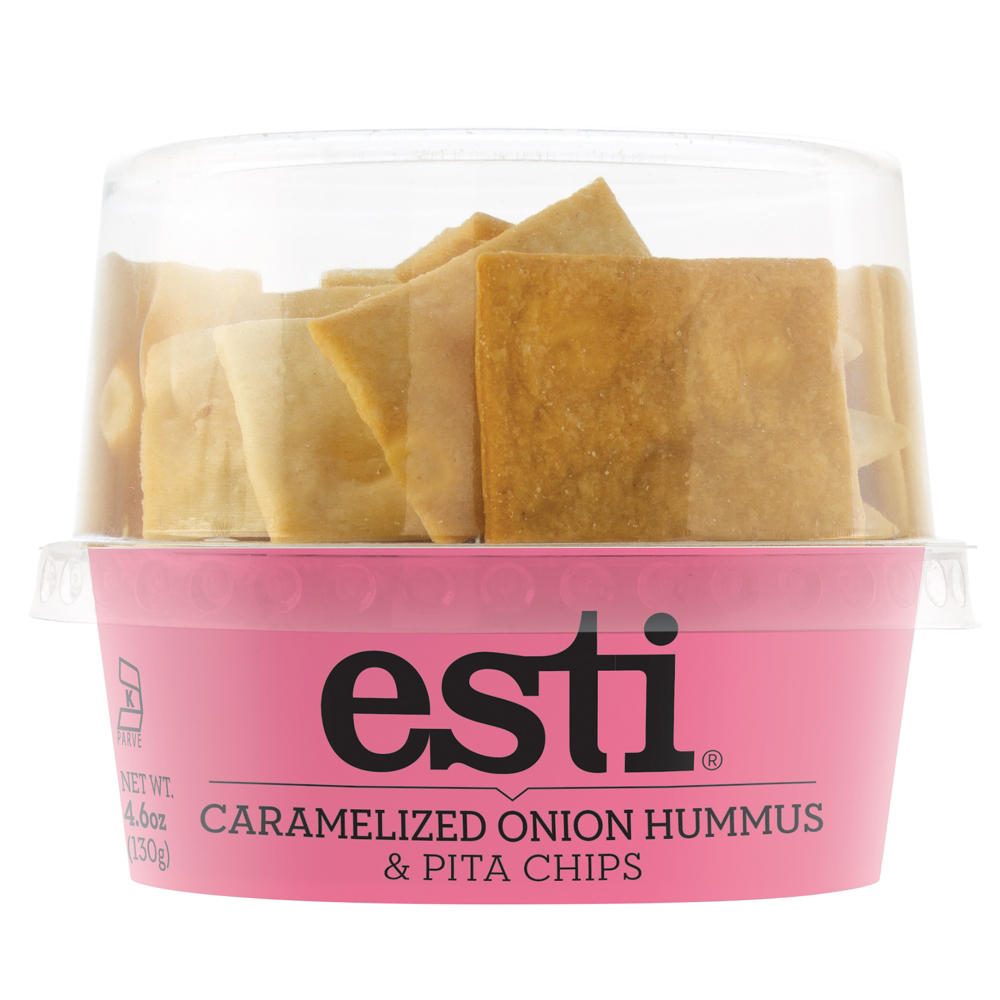 Esti Caramelized Onion Hummus & Pita Chips, 4.6 oz