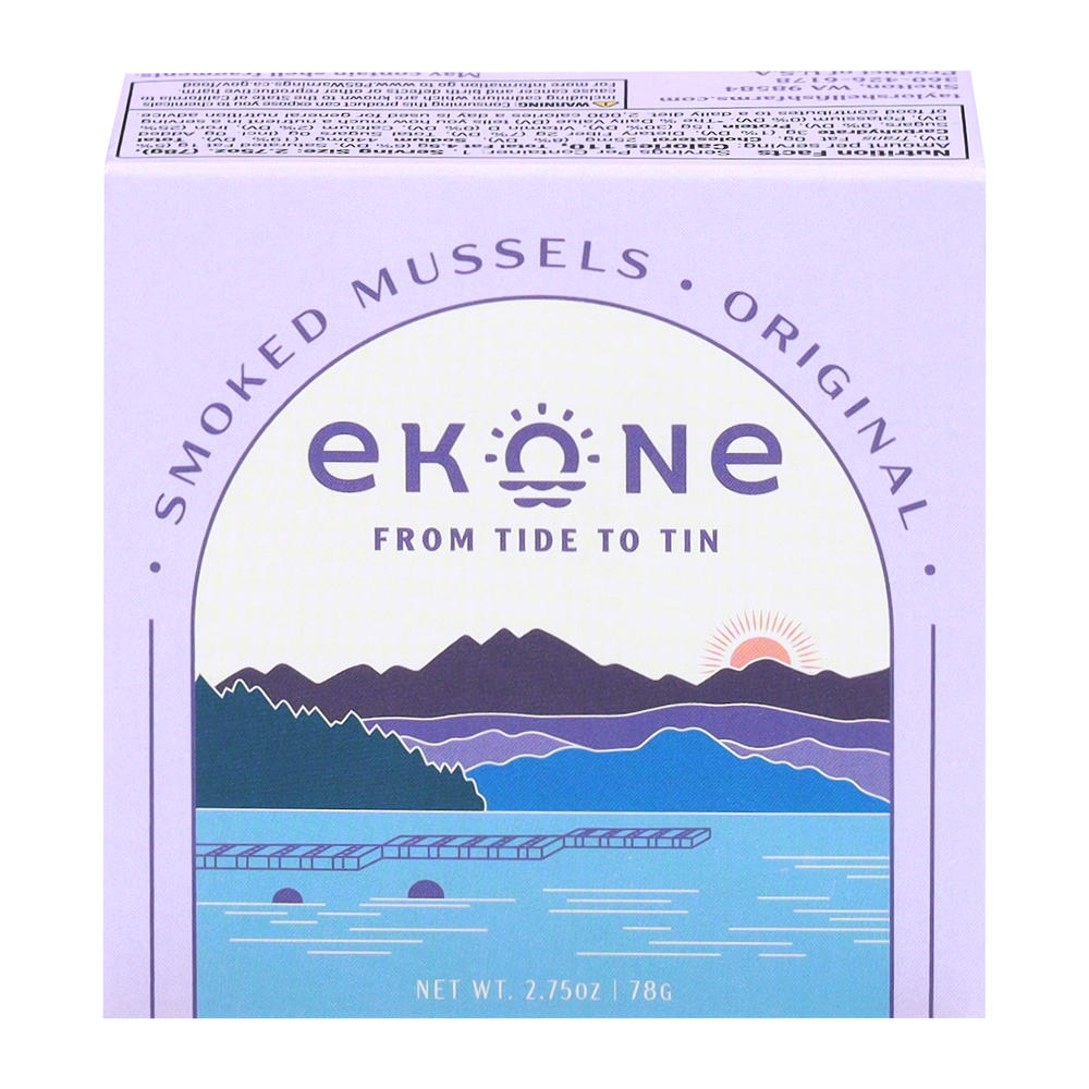 Ekone Oyster Co. Original Smoked Mussels, 2.75 oz