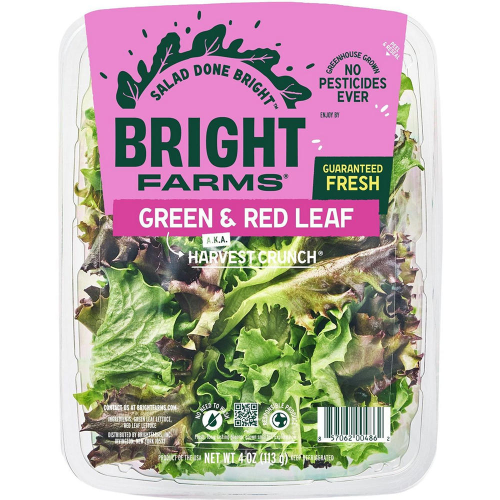 Bright Farms Green & Red Leaf Lettuce, 4 oz
