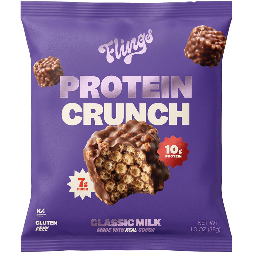 Flings Protein Crunch Bites Classic Milk Chocolate, 1.3 oz